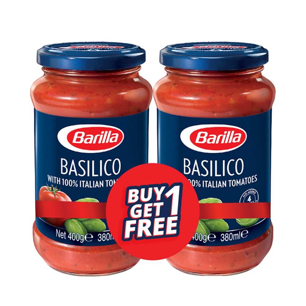 Barilla Basilico Pasta Sauce Jar 400 gm (Buy 1 Get 1 Free) - Online ...