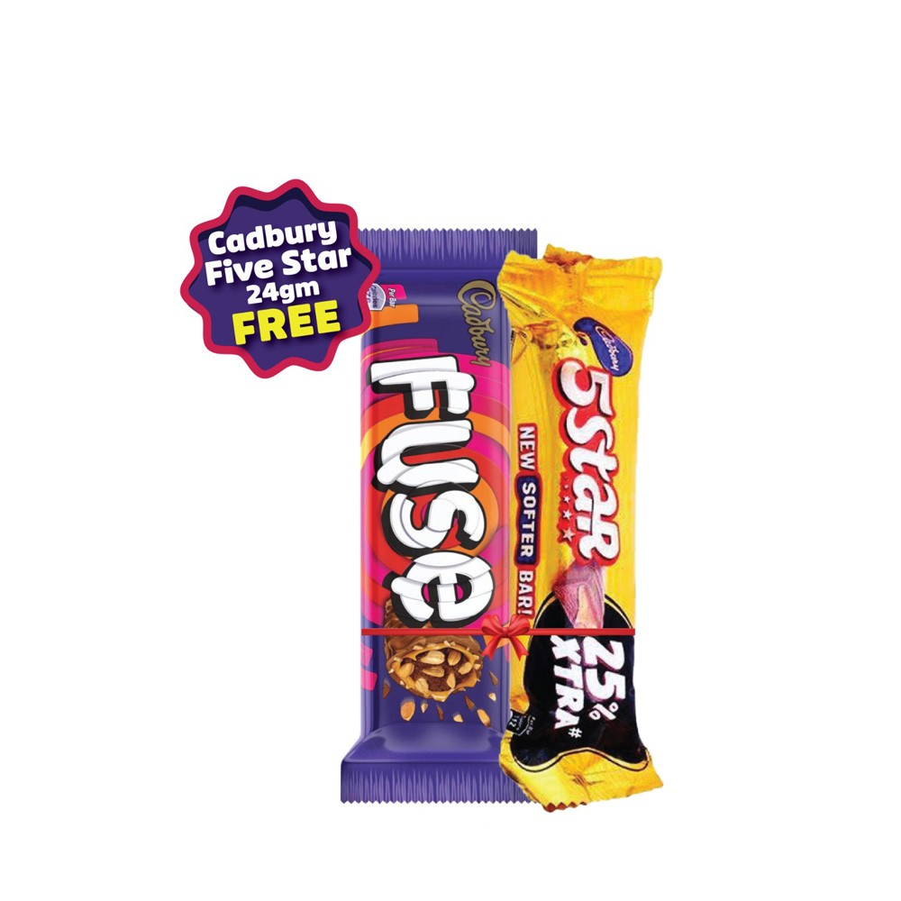 Cadbury Fuse Chocolate (Free Cadbury 5 Star Chocolate Bar 24 gm) - Online  Grocery Shopping and Delivery in Bangladesh | Buy fresh food items,  personal care, baby products and more