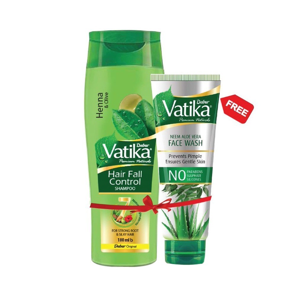 Dabur Vatika Hair Fall Control Shampoo (Free Vatika Facewash 50 ml) -  Online Grocery Shopping and Delivery in Bangladesh | Buy fresh food items,  personal care, baby products and more