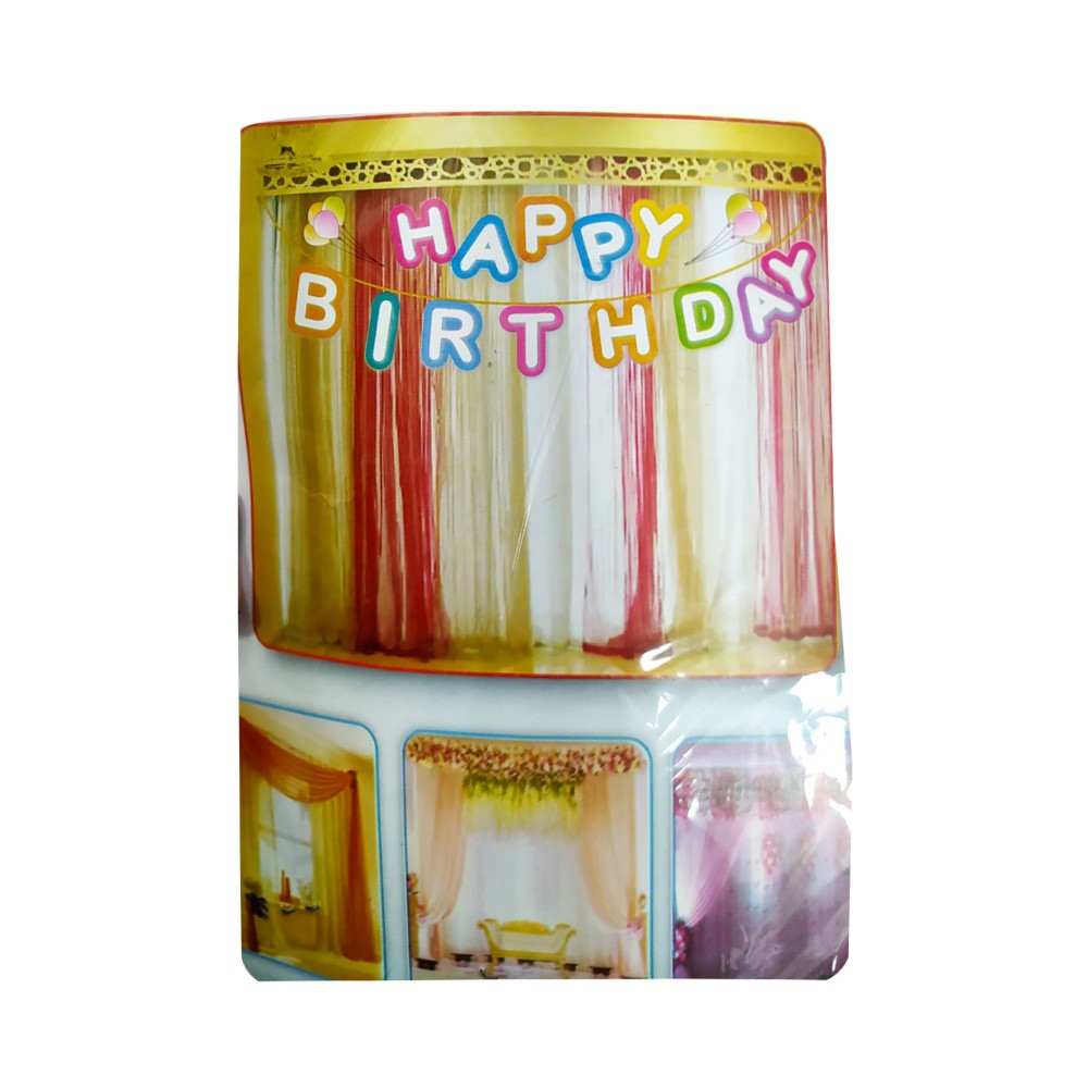 Happy Birthday Party Decoration Background Tissue Curtain - Online Grocery  Shopping and Delivery in Bangladesh | Buy fresh food items, personal care,  baby products and more