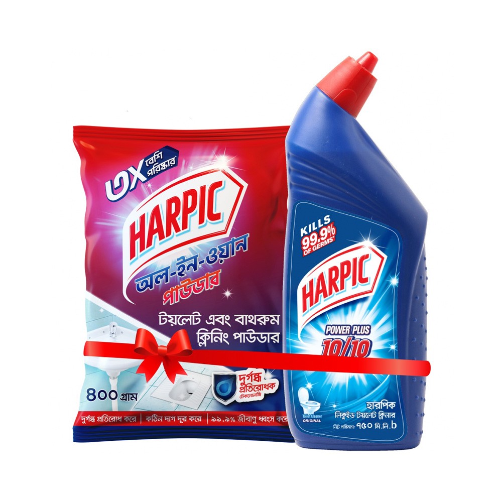 Harpic Liquid Toilet Cleaner 750 ml & Harpic All-In-One Toilet