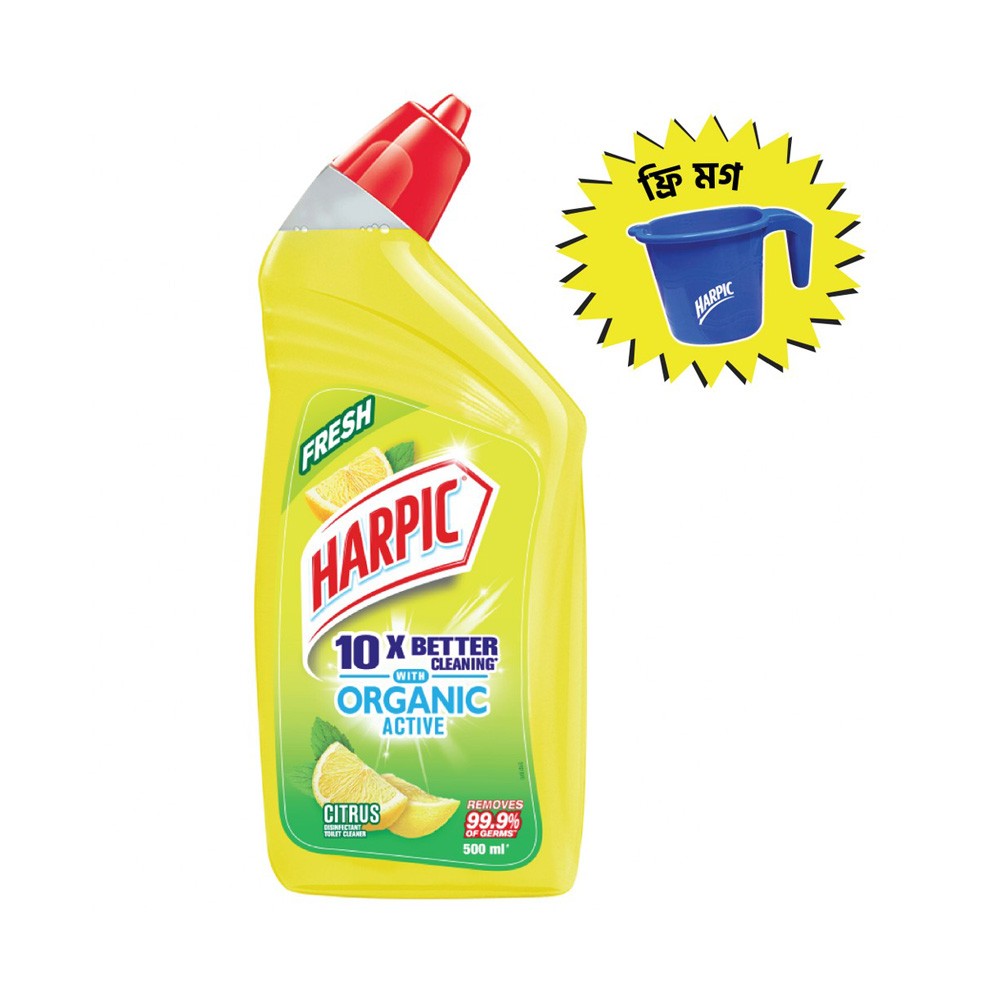 Buy Harpic Bathroom Cleaning Liquid Lemon 500 Ml Online At Best