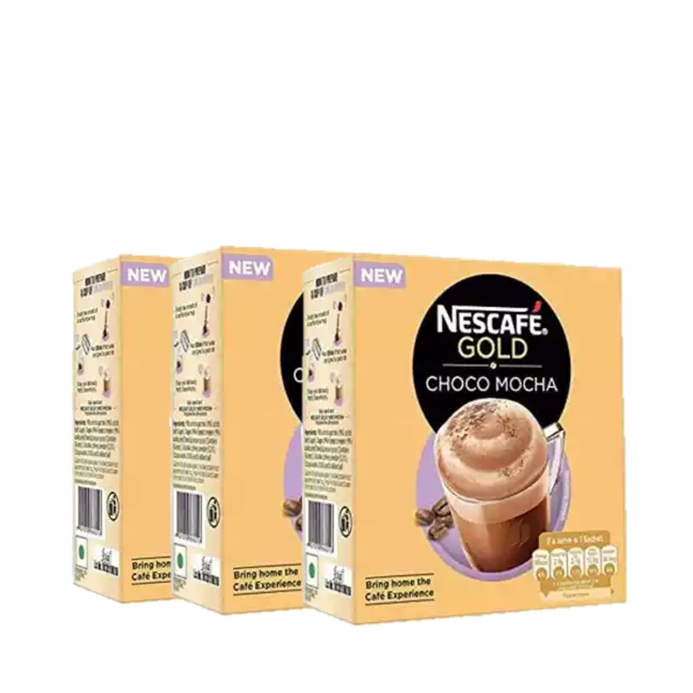 NESCAFE Gold Choco Mocha Instant Coffee Premix, 125g (5 Sachets, 25g each)  : : Grocery & Gourmet Foods
