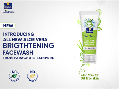 Parachute SkinPure Aloe Vera Brightening Face Wash Oil Control 100 gm-offer