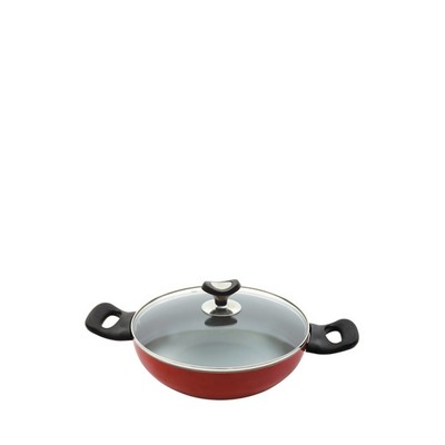 Topper Non Stick Glamour Casserole with Lid Red 24 cm